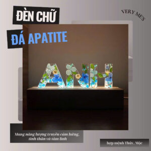 ĐÈN CHỮ HOA KHÔ VIP ĐÁ APATITE