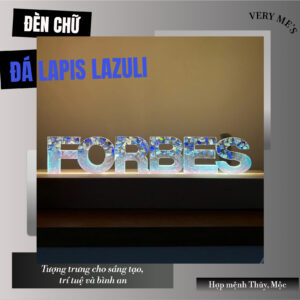 ĐÈN CHỮ HOA KHÔ VIP ĐÁ LAPIS LAZULI MẪU 02