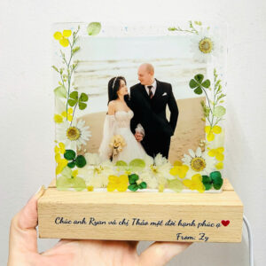 ĐÈN TRANH HOA KHÔ MỪNG CƯỚI