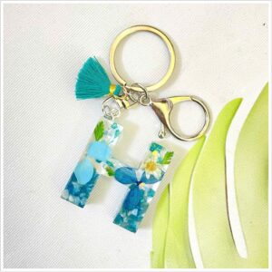 MÓC KHÓA CHỮ HOA KHÔ HANDMADE MẪU 18