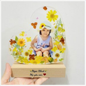 Đèn Tranh Hoa Khô Mẫu Em Bé