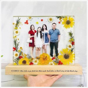 Đèn Tranh Hoa Khô Mẫu Gia Đình