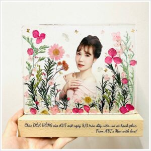 Đèn Tranh Hoa Khô Mừng Ngày Phụ Nữ
