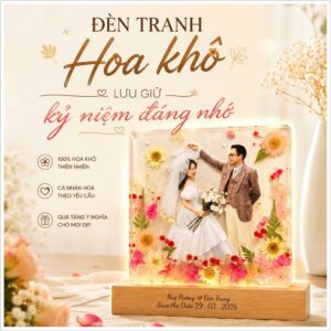 Đèn Tranh Hoa Khô Kỷ Niệm
